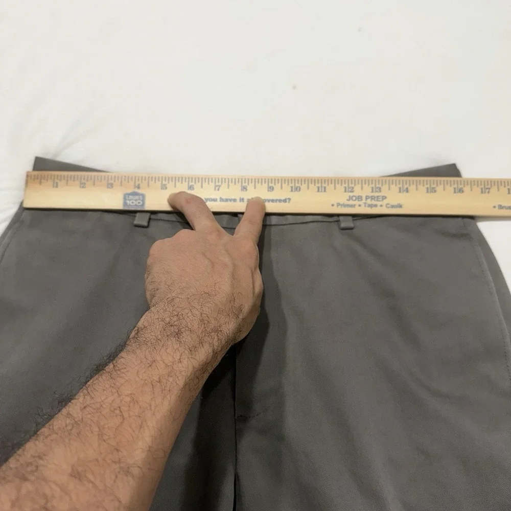 Brooks Brothers Advantage Chino Clark Pants Brown Flat Front Mens